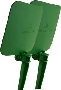 lot 3141 image: 2 Pack Straight Design Green Sprinkler Shield Overspray Protector Guard (Straight2)