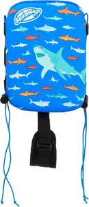 lot 6013 image: SwimWays Power Swimr Outdoor Pool Swim Vest for Kids, Adjustable Kid Pool Float for Swim Training, Medium, Shark