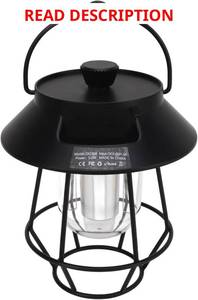 lot 6020 image: USB Rechargeable Cam Lantern with 3 Light Modes, Vintage Handheld Lantern for Outdoor Use with Metal Hook, for S (White) (pink)