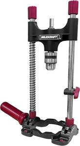 lot 6021 image: Milescraft 1318 DrillMate Portable Drillling Guide   Precision Drilling Jig Attachment for Drilling Angled or Straight Holes, Adjustable Drill Guide Attachment, Portable Drill Press with 38  Chuck