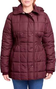 lot 6034 image: Royalty For Me womens Womens Detailed Snap Puffer Jacket