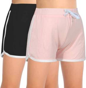 lot 6046 image: GORLYA 2 Pack Girls Active Wear Play up Workout Gym Athletic Sport Running Casual Dolphin Shorts