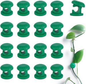 lot 6120 image: 40 Pcs Plant Clips for Climbing Plants with Super-Strong Adhesive Stickers, Plant Wall Clips for Vine Support & Cable Management, No Drill Plant Fixing Clips for Indoor Outdoor Garden Use (3)