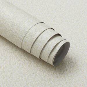 lot 6158 image: Guvana 15.7x118Beige Wallpaper Cream Peel and Stick Faux Grasscloth Textured Contact Paper Self Adhesive Solid Color Textured Contact Paper Wallpaper for Bedroom Livingroom Decor