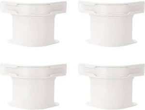 lot 6168 image: Heavy Duty Bed Sheet Corner Tighteners, 4 or 8-Pack PVC Straps for Securing Sheets & Mattress Protectors, Durable Grippers(White 4pcs)