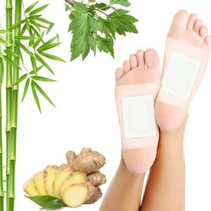 lot 6174 image: Lymphatic Drainage Ginger Foot Pads 50 Pads - Ginger Oil Foot Patches Deep Cleansing Sleep Aids Relieve Stress and Fatigue Improve Sleep Quality