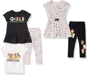 lot 6188 image: Amazon Essentials Disney  Marvel  Star Wars  Frozen  Princess Girls and Toddlers Mix-and-Match Outfit Sets, Multipacks sz8