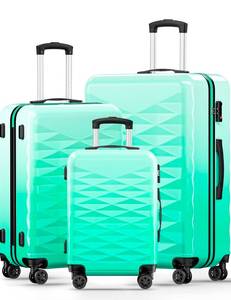 lot 39272 image: Suitour Luggage Set 3 piece,Hardside Lightweight Suitcase Sets with Spinner Wheels & TSA lock,Luggage sets for woman - Retail $0
