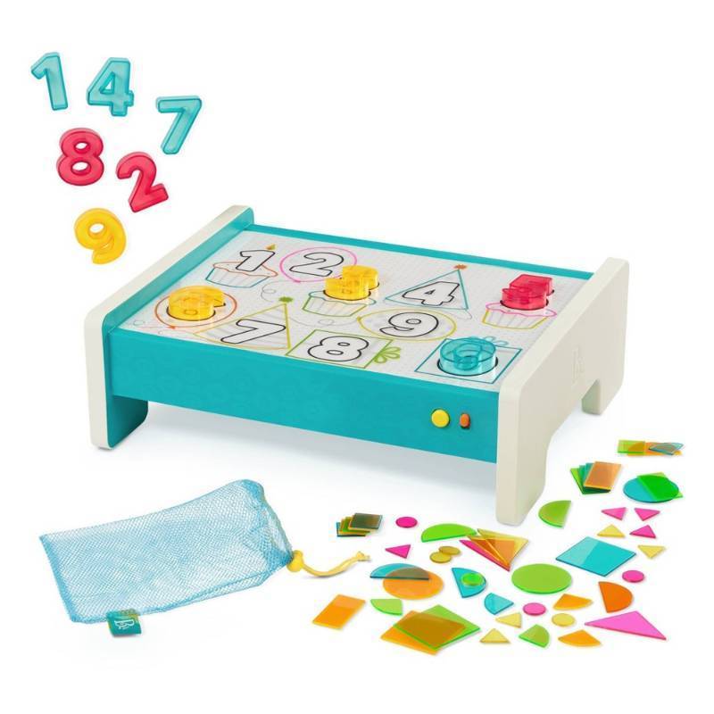 lot 1264 image: B. toys Look & Shine - Educational Light Boxp Playset - Retail $30