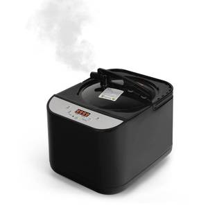 lot 1016 image: PEEKO Larger Sauna Steamer 4L, 1500W Steam Generator,Steamer Pot with Remote Control, Steam Cup, Timer, 16 Levels, 7.7��x 12.5��x9.1���� - Retail $60