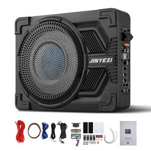 lot 1023 image: JinYeZi 10 1200W Under Seat Subwoofers with Amp, Class D Digital Amp & Efficient Heat Dissipation Design, Independent Control for Low-Pass FilterGainBass Boost, Suitable for TrucksSUVsJeepsMPVs - Retail $130