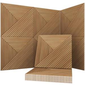 lot 1031 image: Soon Global Acoustical Wall Panels, 6-Piece 23.62 X 23.62 Inches Art Acoustic Panels, Decorative Acoustic Panels, Acoustic Wall Panels, Sound Absorbing Wall Art, Arcadian Vortex - Retail $130
