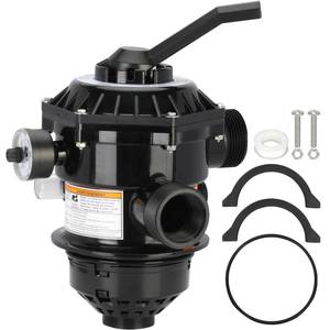 lot 1094 image: 262506 1-12-Inch 6-Way Clamp Style Valve Compatible with pentair 262506 Multiport Valve,Fit for TagelusSand DollarMeteor Pool and Spa Sand Filter - Retail $93