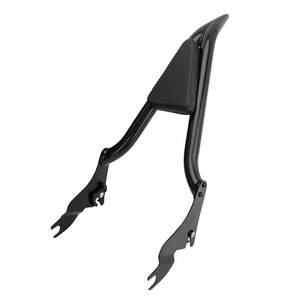 lot 1104 image: Detachable Sissy Bar Passenger Backrest Compatible with 2009-2024 Harley Davidson Touring Street Glide Road King Electra Glide Ultra Limited, 30�� Chrome Quick Release Sissy Bar with PU Leather Pad - Retail $90