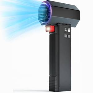 lot 1111 image: Oley Turbo Dryer Blower for Car, 750W Portable Car Drying Blower, 330 CFM Airflow, 3.5LB Thrust,4 Speed, for Courtyard Cleaning, Home Use, Blowing Snow and Car Dryer - Retail $139