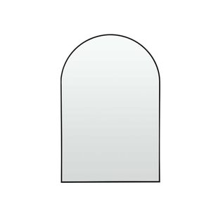 lot 1146 image: 39 Black Arch Metal Framed Bathroom Vanity Mirror - Retail $82