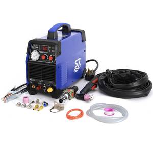 lot 1153 image: S7 CUT-50 Plasma Cutter, 50A 110V220V Dual Voltage, Non-Touch Pilot Arc, Clean Cuts up to 20mm, Built-In Air Regulator, IGBT Inverter for Home & DIY Metal Cutting - Retail $110
