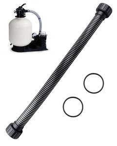 lot 1157 image: JUFZQO 155710 Pump Hose Assembly 30 Fit for Sand Dollar Sta-Rite Crystal-Flo II Pool and Sand Filters, Pump to Filter Hose for Above Ground Pools Replace 4600-5710 632426 PAC-101-5710 35-102-1260 - Retail $21