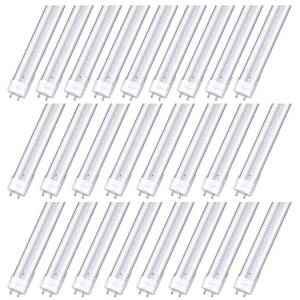 lot 1160 image: HMINLED 25 Pack 4 ft T8 Single-end Power LED Tube Light, Type A, Clear Lens, 22W (60W Equivalent) 6000K 6500K Daylight, Fluorescent Replacement Fixture, Ballast Bypass - Retail $140