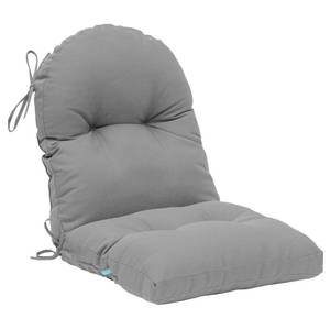 lot 1177 image: QILLOWAY Indoor Outdoor Seat Back Chair Pads Tufted Cushion, SpringSummer Seasonal Replacement Cushions. (1, Grey) - Retail $80