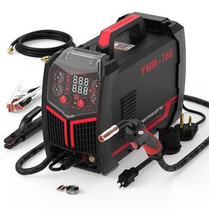 YESWELDER Gas Gasless 160A Multiprocess MIG Welder, Flux Core/MIG/Lift TIG/Stick ARC Welder 4 in 1 Welding Machine, Synergic Control 110V/220V Dual Voltage - Retail: $176