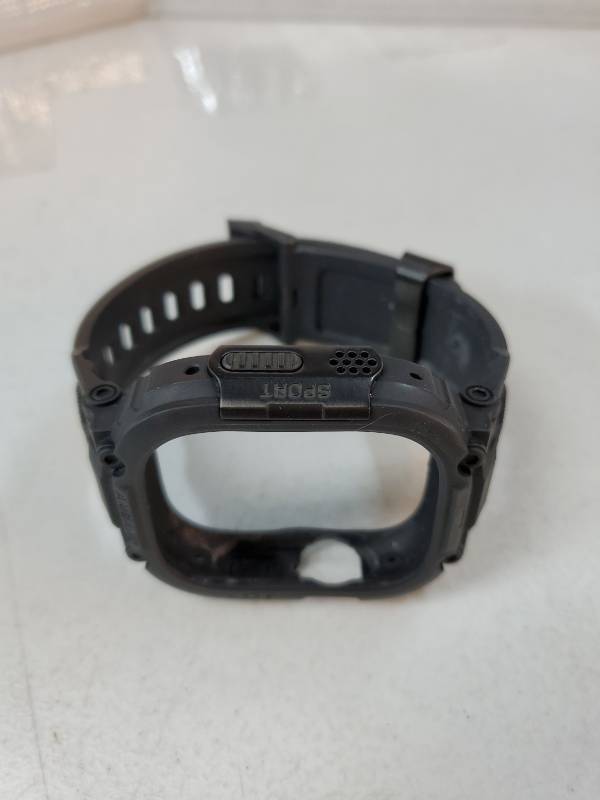 lot 43701 image: Bands Case Screen Protector Compatible with Apple Watch Ultra 321 49mm for Men, M1 Sport Series Rugged Cover Strap Military Protective Bumper for iWatch 49 mm Men Black - Retail $25
