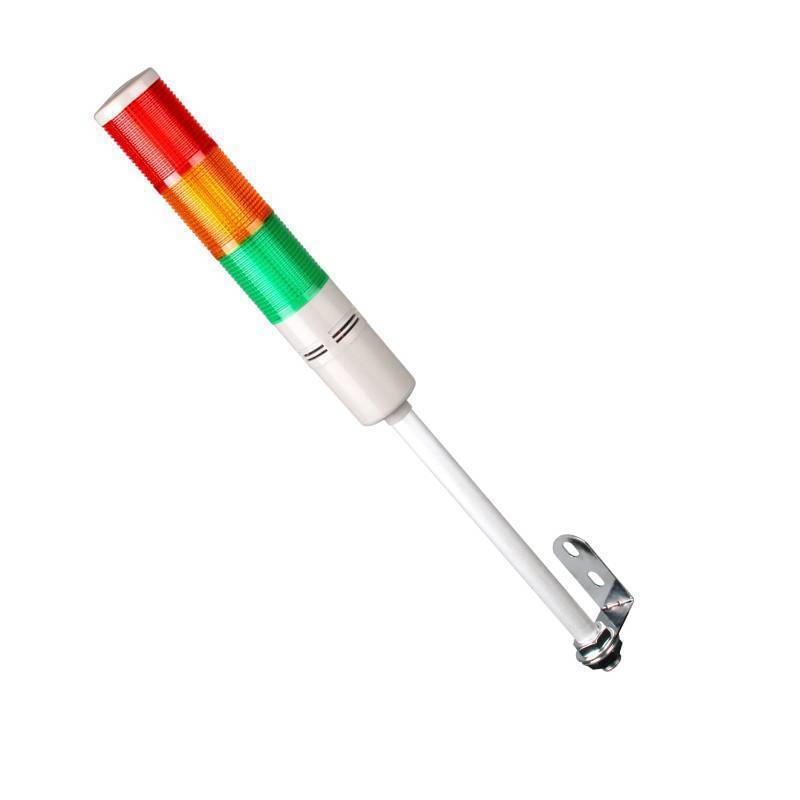 lot 54136 image: Tower Stack Lights, Industrial Warning Signal Lights Tower Lamps Column, Factory Workshop Safety RGB Signal Indicator, LED Andon Lights (12V, 3 Layers, Without Sound) - Retail $18