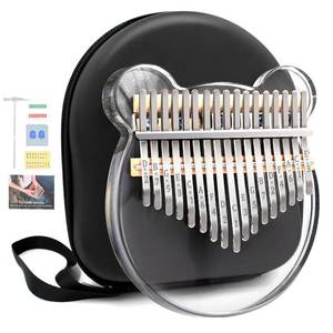 lot 43734 image: Acrylic Kalimba Thumb Piano, Portable 17 Keys Mbira Crystal Finger Piano, Musical Instruments Birthday Gift for Adult Beginners Professional(Clear) (17 Keys) - Retail $25