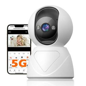 lot 43750 image: 3MP Indoor PanTilt Security Camera, 5G WiFi 360° Rotating Home Cameras for Baby MonitorPet Camera, Auto-Focus&Zoom, Motion Detection,2-Way Audio, Siren, Color Night Vision, Cloud&SD Card - Retail $14