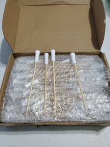 lot 43806 image: Golf Tee Toothpicks for Appetizers Masters Hole in One Party Golf Themed Tee Skewers Bamboo Cocktail Picks for Sandwich Fruit Catered Events Buffet Supplies, White (5.91 Inches) - Retail $15