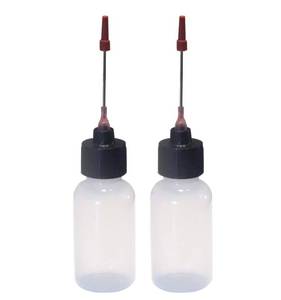 lot 43812 image: 2 Bottles -1 OZ Size Bottles with Stainless Needle tip for All Your Gun Oils - Retail $7