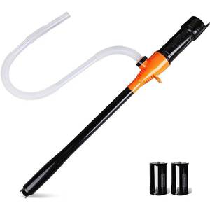 lot 43820 image: Battery Operated Electric Siphon Pump for Gas & Diesel Transfer - 3.5GPM Flow Oil Extractor - Ideal Gasoline Transfer Pump