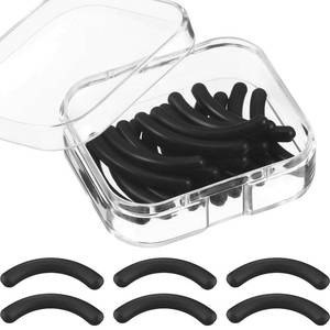lot 43842 image: Eyelash Curler Refill Eyelash Curler Pad Silicone Rubber Curler Replacement Refill Pad for Universal Lash Curler with Clear Storage Box - Retail $5
