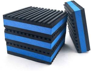 lot 43858 image: LBG Products Rubber Anti-Vibration Isolator Pads Heavy Duty Blue EVA Pad for Air Conditioner Compressors HVAC Treadmills etc (3 X 3 X 78) - Retail $17