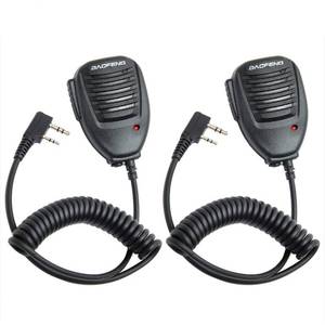 lot 43875 image: Microphone Police Walkie Talkie Mic Accessories Ham Radio Speaker Mic for Baofeng UV-5R Mini BF-F8HP Pro 5RM UV-32 DM-32 GM21 UV-5G Plus GM-15PRO GM-5RH K5PLUS AR-152 Quansheng UV-K5 8 - Retail $13
