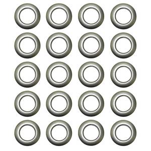 lot 43901 image: Wonderful 1-916-Inch Inner Diameter Plastic Curtain Grommets 50-Pack (Silver) - Retail $19
