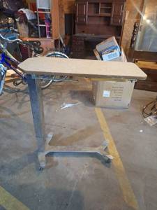 lot 603 image: Adjustable Hospital Over-Bed Table