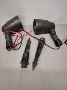 lot 472 image: Outdoor Speakers and Stakes