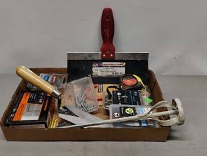 lot 504 image: Various Nails and Screws and Other Various Handtools