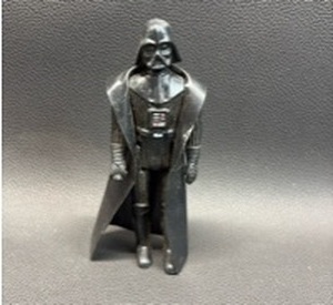 Vintage Star Wars Darth Vader Figure Manufactured 1977 Plastic Cloak Lightsaber Slot Empty