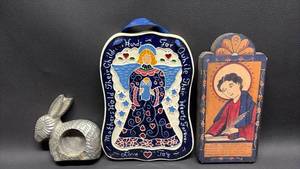 lot 139 image: Angel, Icon and Rabbit Home Decor