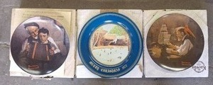 lot 215 image: Three Collectors Plates Including Norman Rockwell
