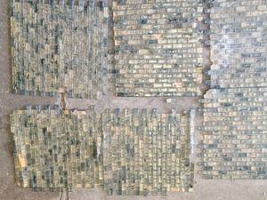lot 221 image: Glass Block Tile Sheets (6) 12 by 12 Inch