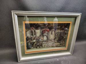 lot 36 image: Anton Pieck 3D Shadow Box Art 11 Inches By 14 Inches
