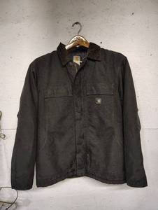 lot 41 image: Like New Mens Carhartt Black Coat Size Large