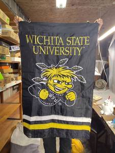 lot 51 image: Wichita State University Tapestry 30 by 40 inch
