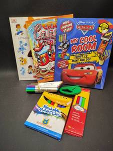 lot 58 image: Childrens Coloring Activity Books and Markers