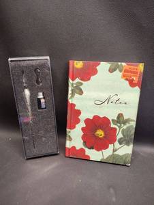 lot 68 image: Brand New Calligraphy Pen and Ink Set with Hard Cover Note Book
