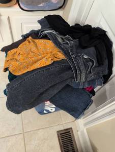 Mixed Clothing Lot - Jeans and Floral Top