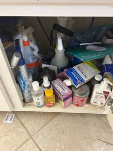 lot 111 image: Under Sink Storage Cabinets - bring bags
